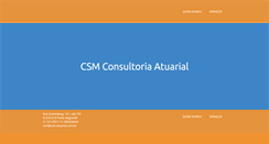 Desktop Screenshot of csm-atuarial.com.br