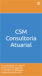 Mobile Screenshot of csm-atuarial.com.br