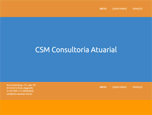 Tablet Screenshot of csm-atuarial.com.br